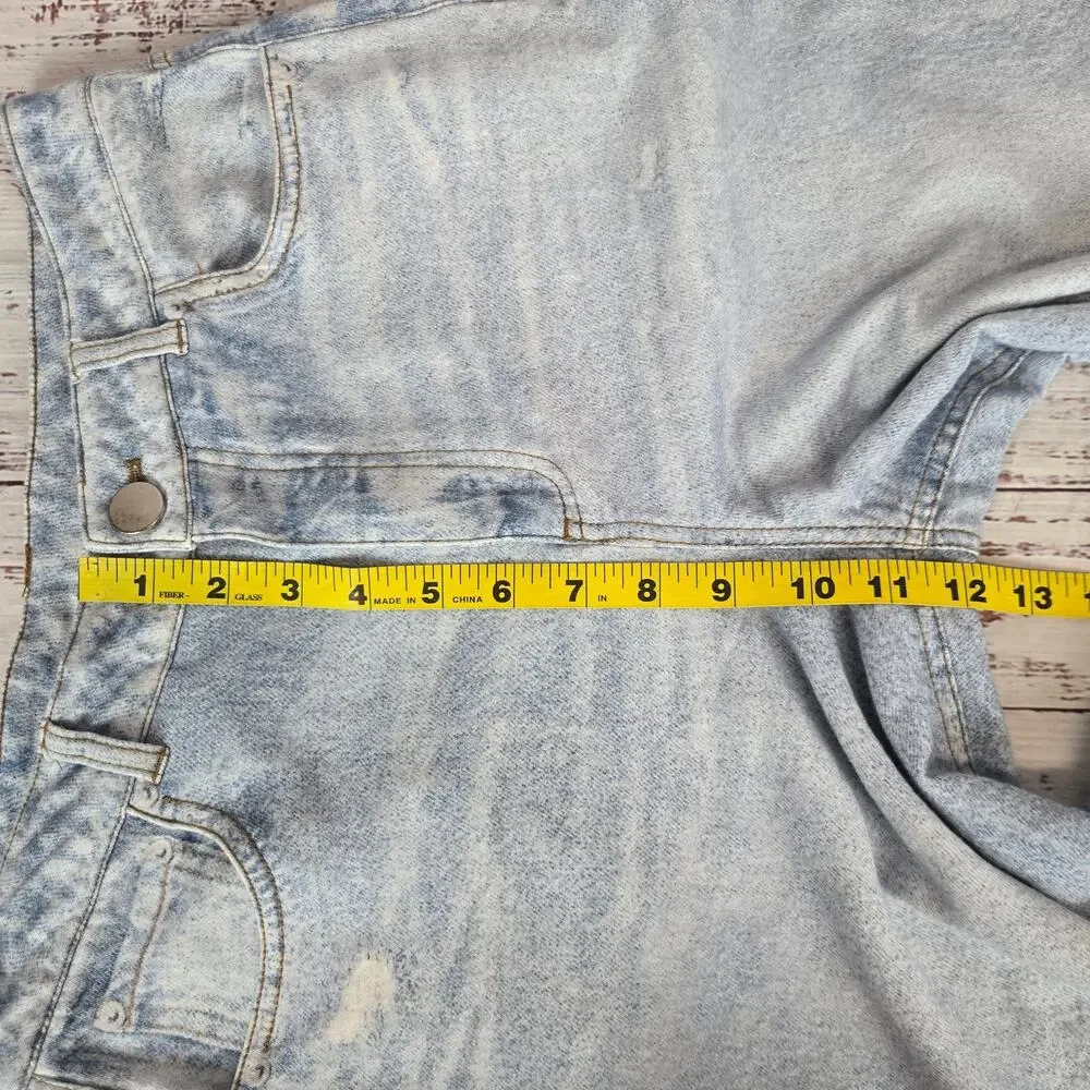 Joie Wide Leg Capri Jeans S/P Light Wash High Rise Cut Off Boho Festival Minimal